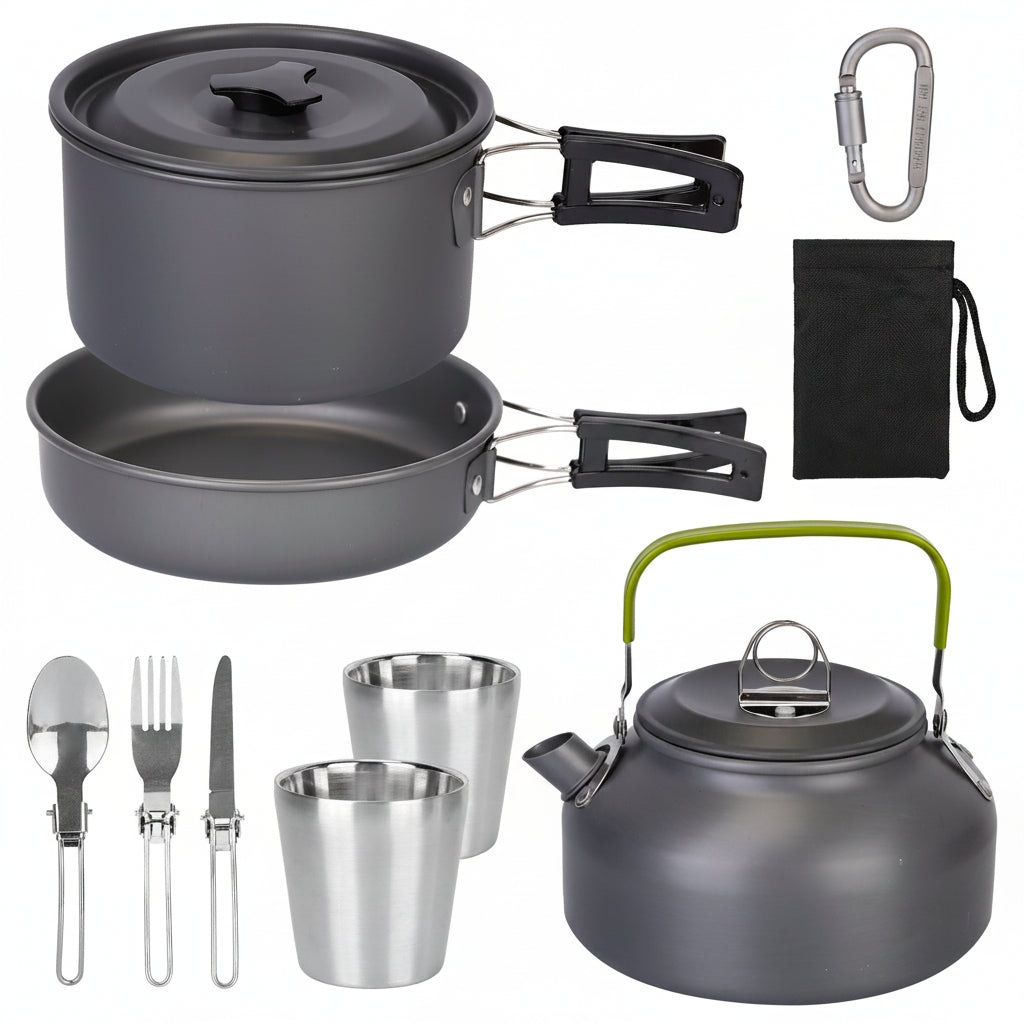 Virayee 12-Piece Camping Cookware Set