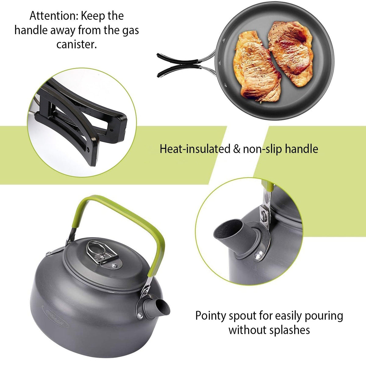Virayee 12-Piece Camping Cookware Set